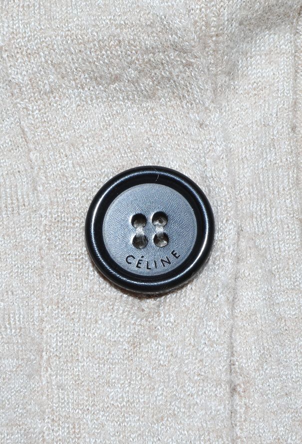 Céline 2010 Two-Tone Ribbed Cardigan - 6