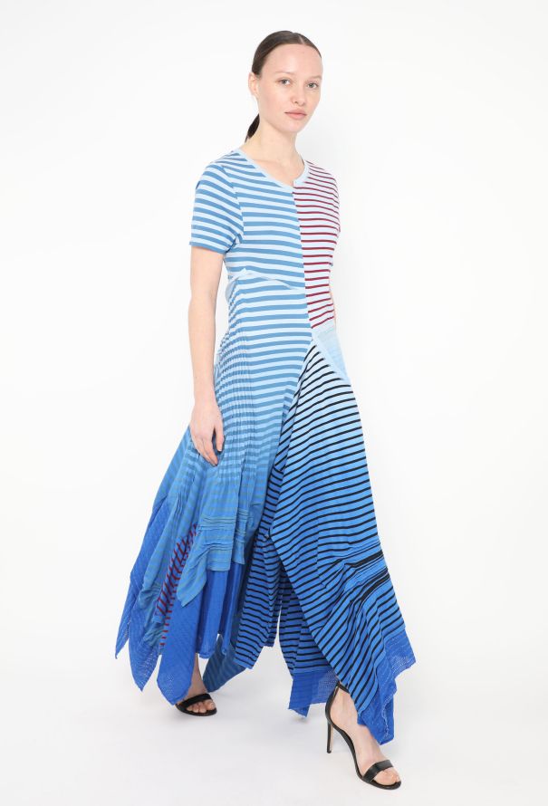 Loewe S/S 2019 Striped Asymmetrical Dress - 1