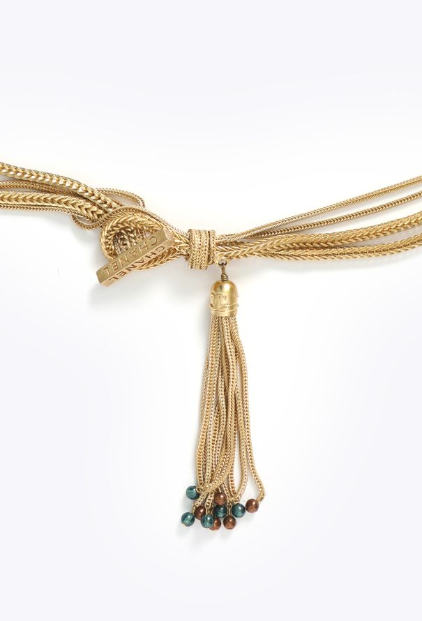Chanel Vintage Layered Tassel Belt - 3