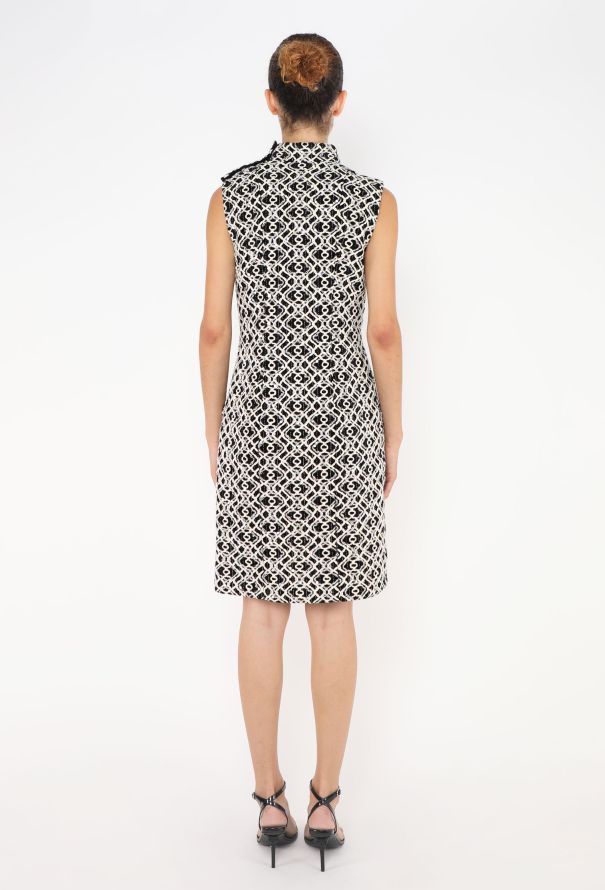 Chanel STUNNING 2022 Hand-Embroidered Lattice Dress - 4