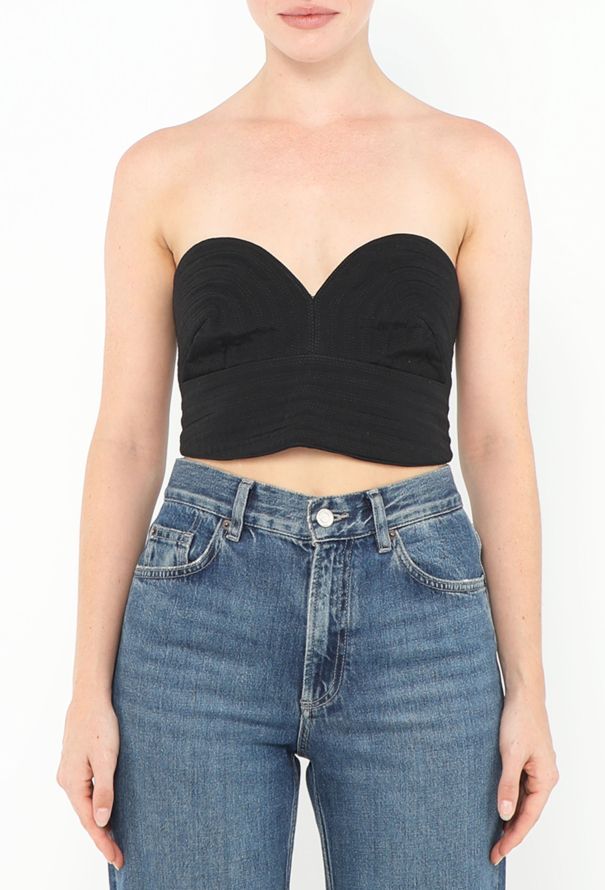 Gianni Versace Early '90s Silk Bustier Top - 1