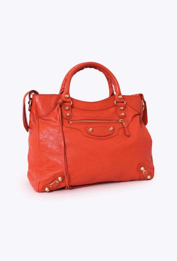 Balenciaga Orange Lambskin Velo Bag - 3 Balenciaga Orange Lambskin Velo Bag - 3