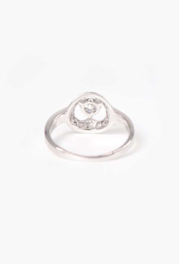 Mellerio 18k White Gold & Diamond Reine de Coeur Ring - 5 Mellerio 18k White Gold & Diamond Reine de Coeur Ring - 5