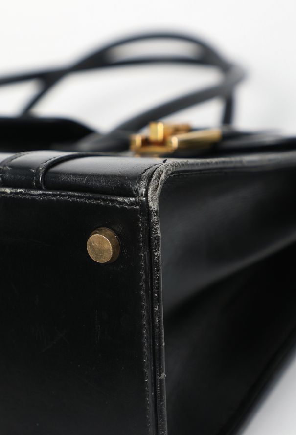 Hermès Vintage 1964 Black Box Drag 30 - 7