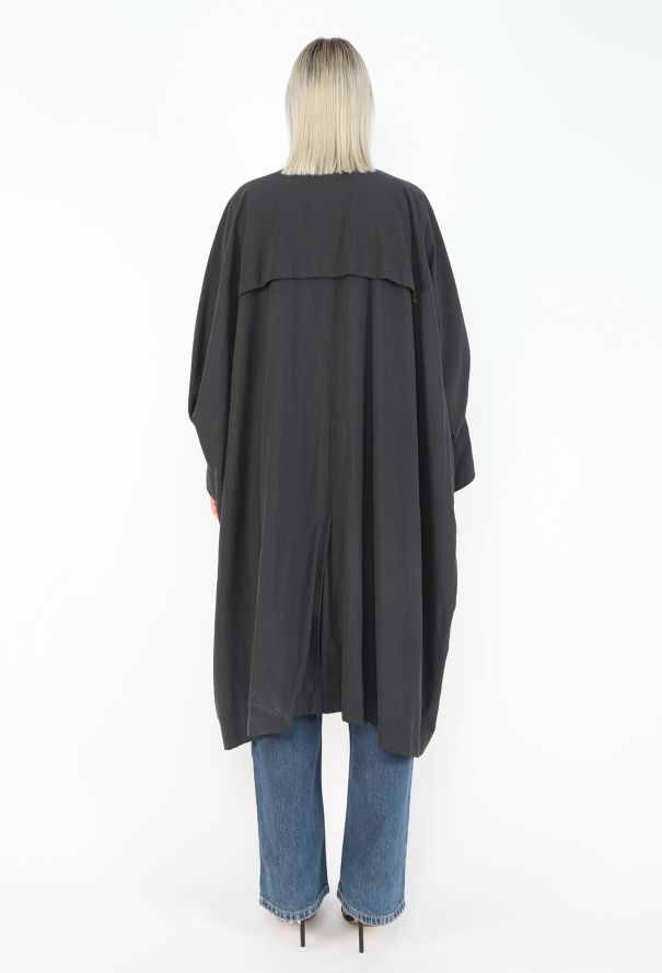 Issey Miyake '90s Batwing Nylon Trench - 6