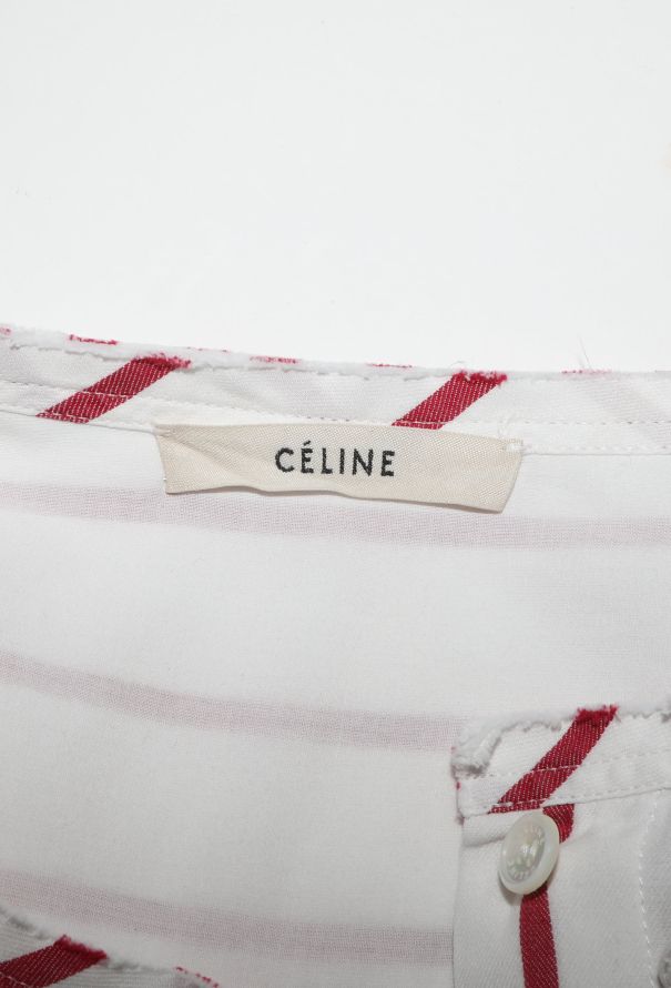 Céline Striped Cotton Bib Tunic - 6