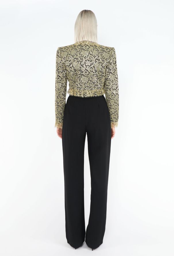 Saint Laurent STUNNING F/W 1987 Lace Ruffled Bolero - 7