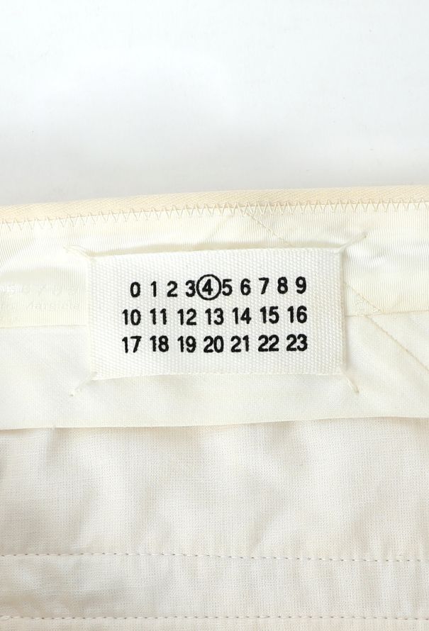 Maison Margiela Cream Tuxedo Trousers - 4 Maison Margiela Cream Tuxedo Trousers - 4