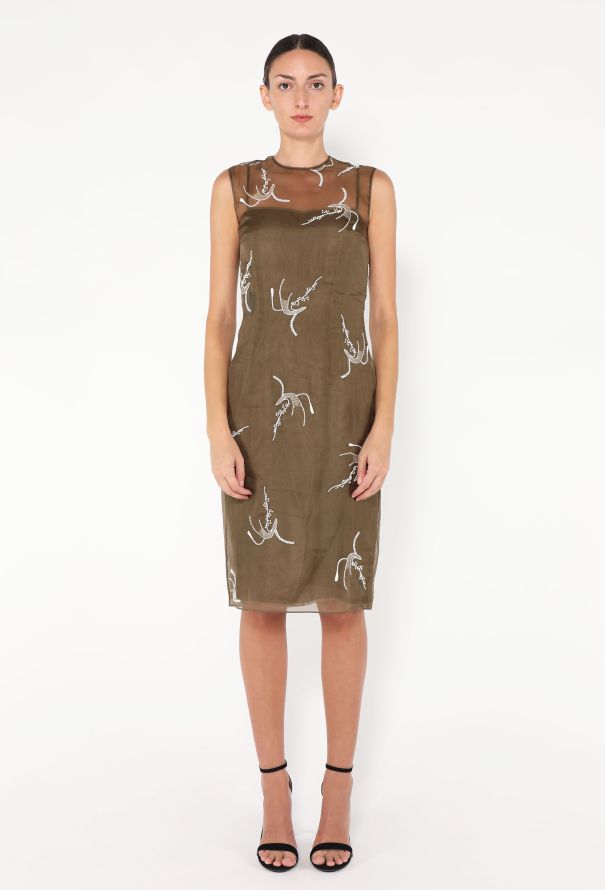 Prada 2024 Embroidered Organza Dress - 3