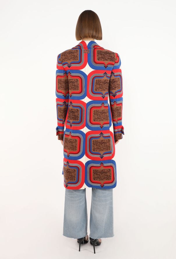 Miu Miu Graphic Wool 'Endcore' Overcoat, S/S 2025 - 7