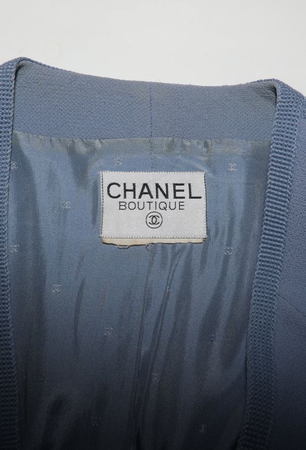 Chanel '90s Braided Trim Pocketed Jacket - 6 Chanel '90s Braided Trim Pocketed Jacket - 6
