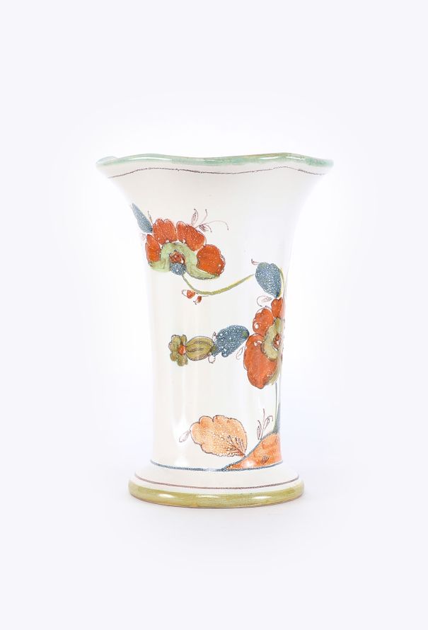 Dior '80s Larucci Hand-Painted Ceramic Vase - 2
