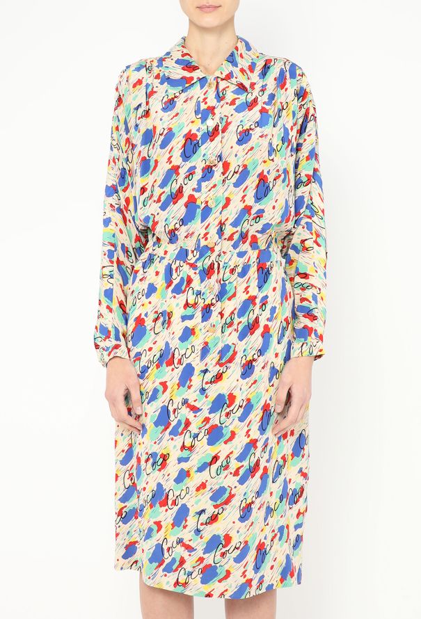 Chanel S/S 1986 ‘Coco’ Silk Dress - 3