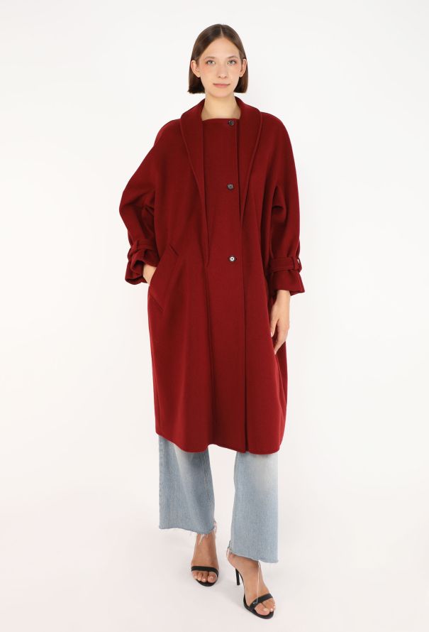 Anne-Marie Beretta Felted Shawl Coat, 1980s - 4