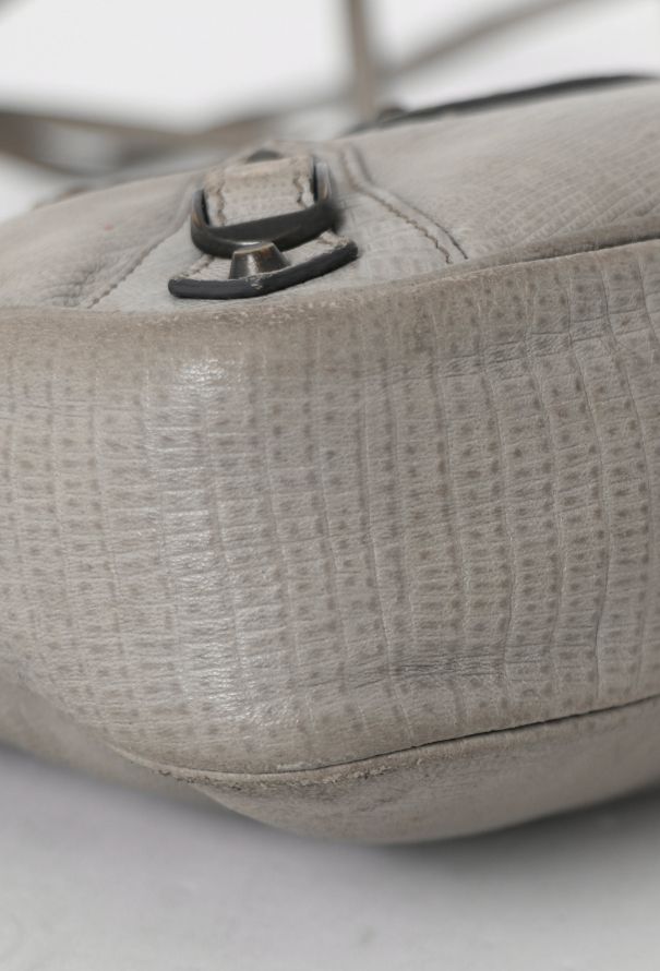 Balenciaga Grey Embossed Classic Hip Bag - 7
