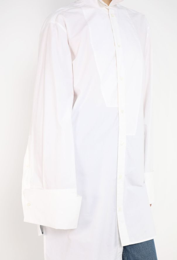 Loewe 2023 Asymmetrical Cotton Shirt - 4