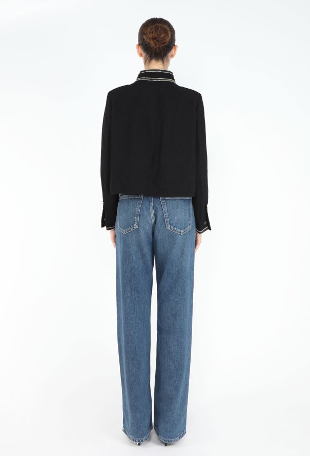 Chanel Resort 2014 Paris-Singapore Bouclé Military Jacket - 6