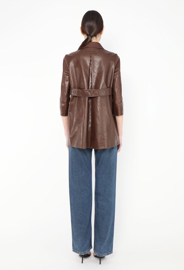 F/W 2024 Leather Mod Jacket - Miu Miu | Authentic & Vintage F/W 2024 Leather Mod Jacket - Miu Miu | Authentic & Vintage