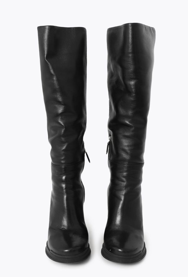 Prada F/W 2014 Knee-High Wedge Boots - 4 Prada F/W 2014 Knee-High Wedge Boots - 4