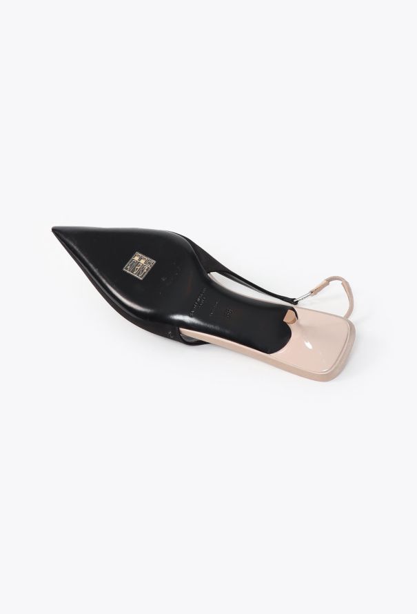 Saint Laurent 2024 Cherish Satin Slingbacks - 5