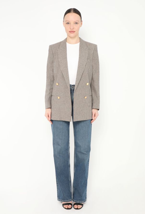 Gucci S/S 2018 'Spiritismo' Houndstooth Blazer - 3