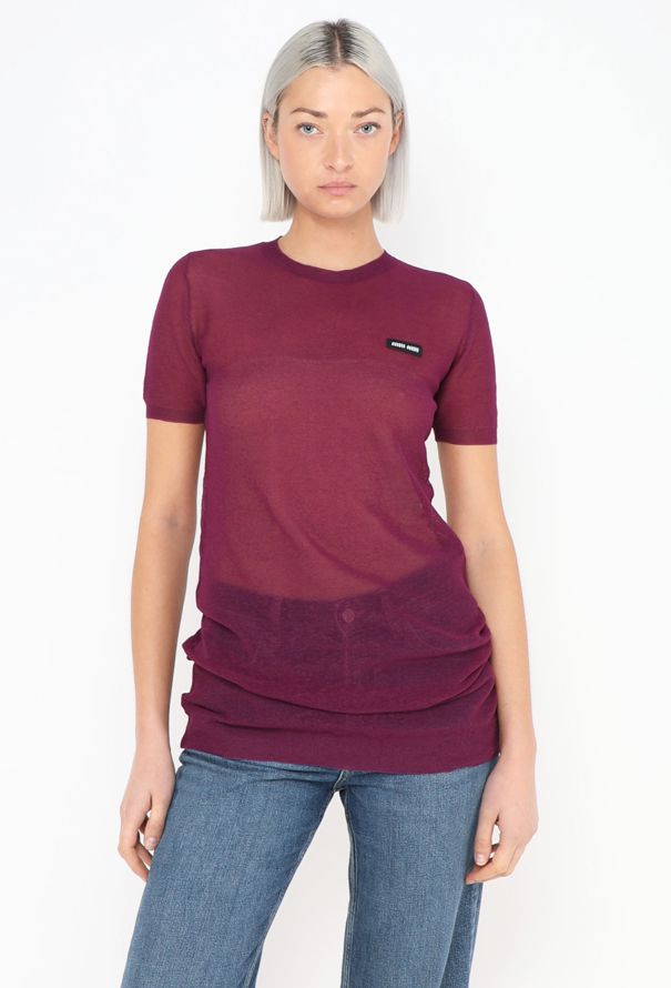 Miu Miu F/W 2023 Mesh T-Shirt Dress - 3