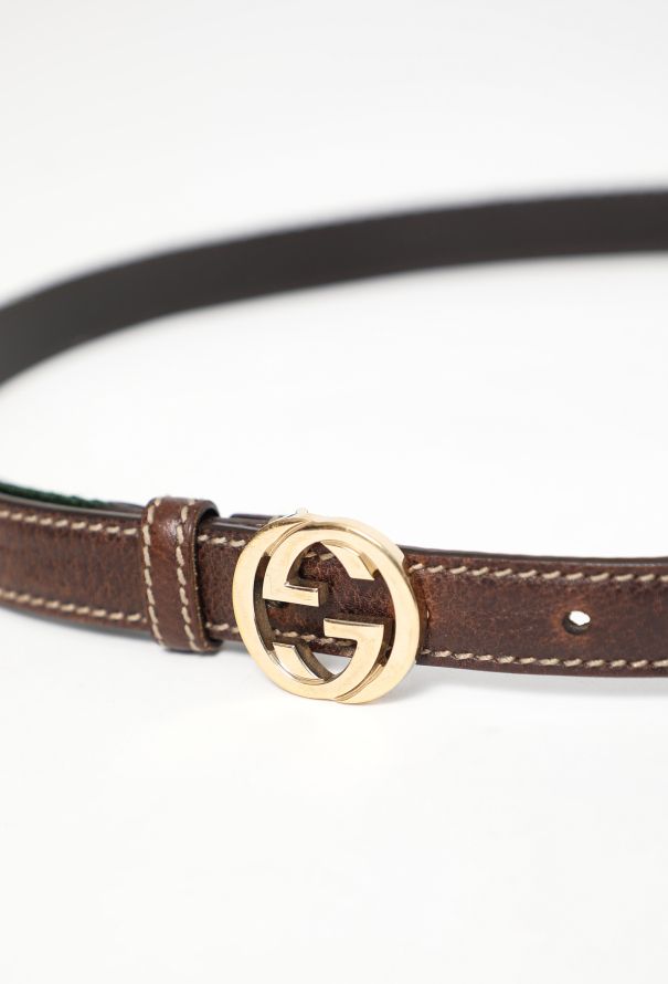 Gucci Vintage 'GG' Striped Belt - 4 Gucci Vintage 'GG' Striped Belt - 4