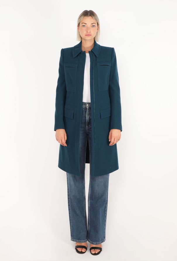 Calvin Klein Tailored Belted Wool Coat, 1990s - 3