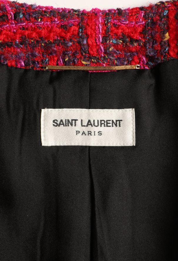Saint Laurent F/W 2021 Embellished Tweed Jacket - 6