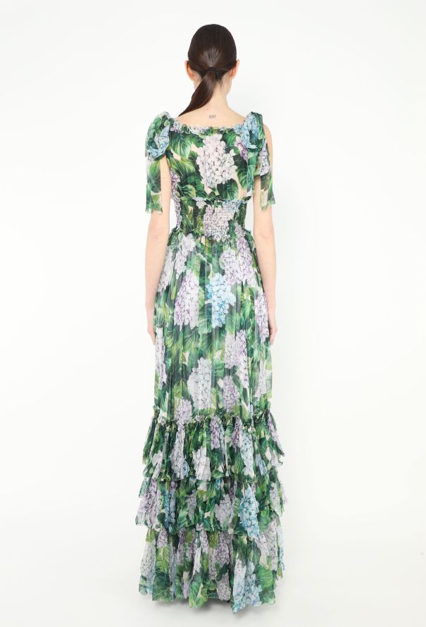 Dolce & Gabbana 2017 Ortensia Ruffled Chiffon Gown - 4