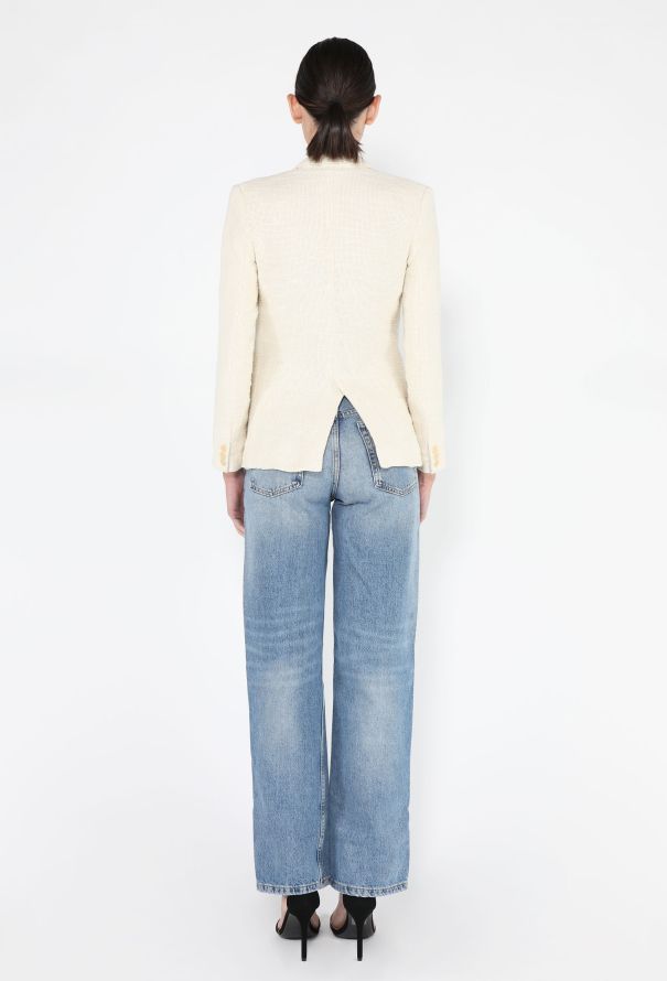 Helmut Lang Tailored Bouclé Tweed Blazer - 6