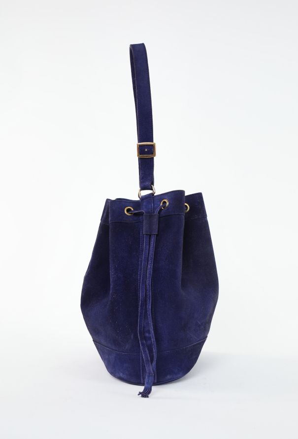 Hermès '80s Chèvre Velours Market Bag - 5