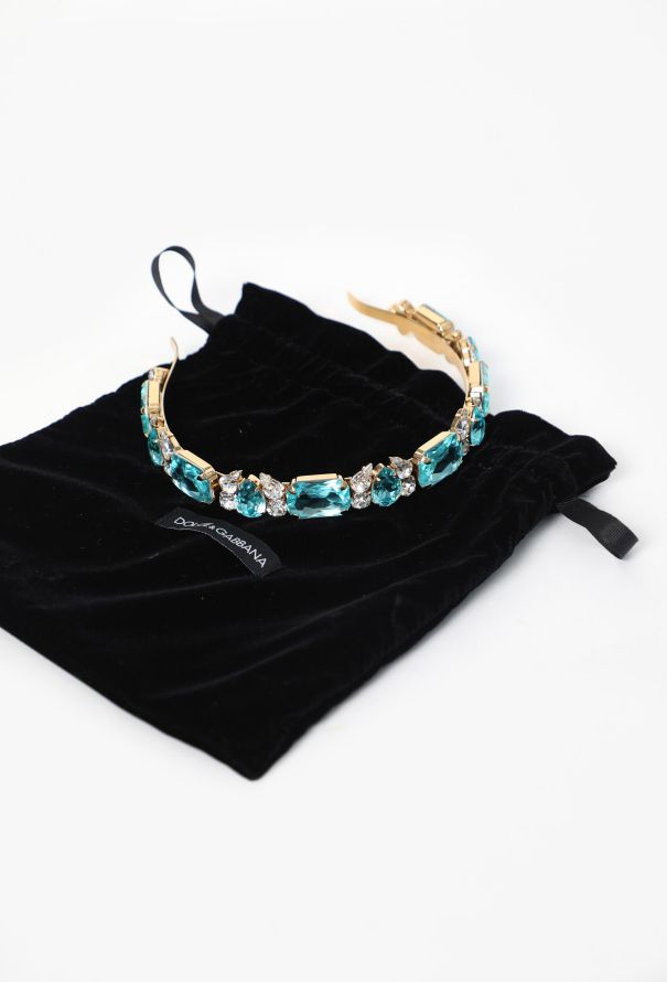 Dolce & Gabbana Aquamarine Crystal Headband - 3