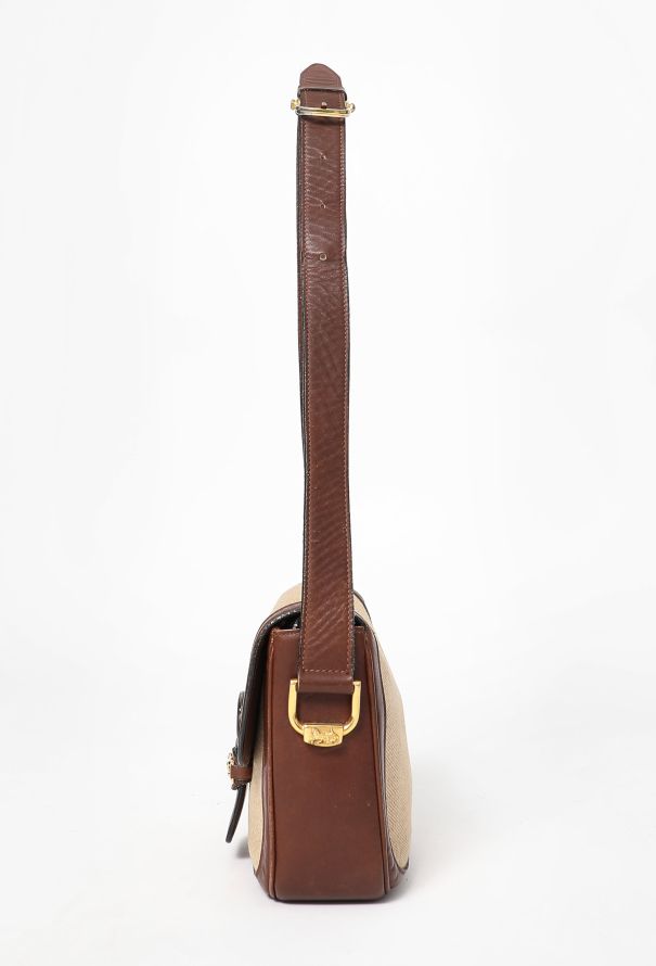 Céline '70s Canvas & Leather Crécy Bag - 5
