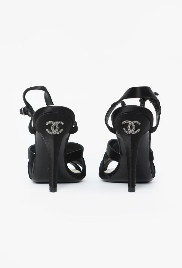Chanel Strappy Slingback 'CC' Sandals - 5