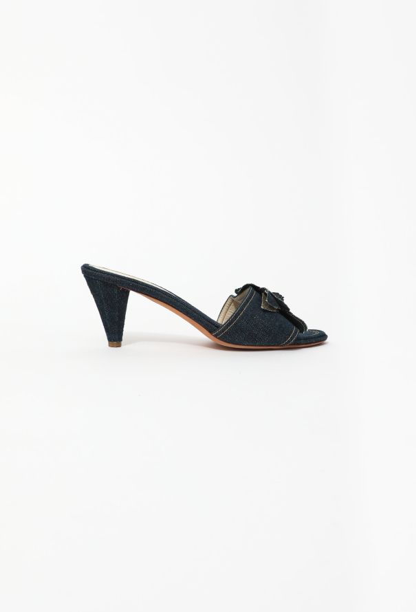 Chanel denim mules new arrivals