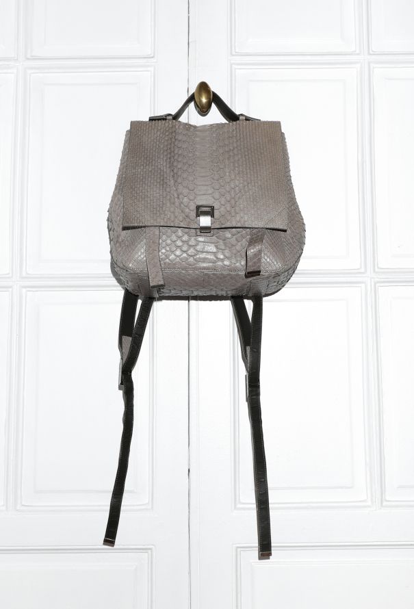 Proenza Schouler Python Courier Backpack - 1