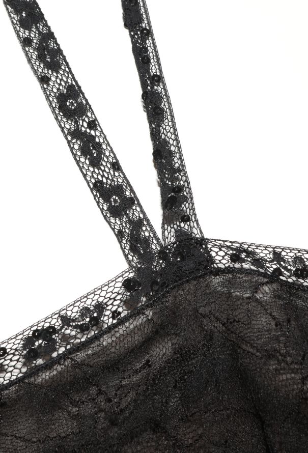 Chanel Embellished Tiered Lace Dress - 6