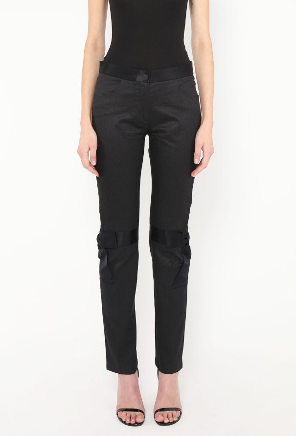 Chanel F/W 2005 Iridescent Satin Bow Jeans - 3 Chanel F/W 2005 Iridescent Satin Bow Jeans - 3