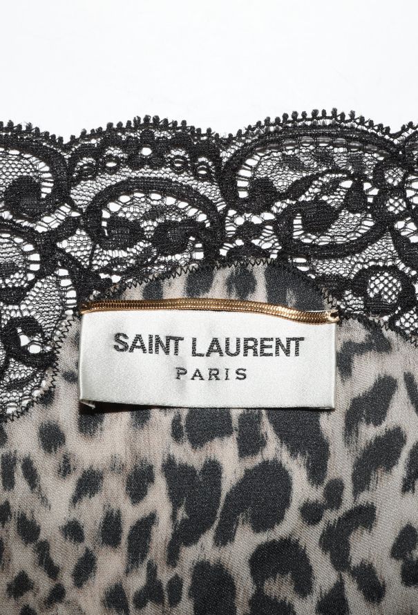 Saint Laurent Resort 2021 Leopard Lace Camisole - 7
