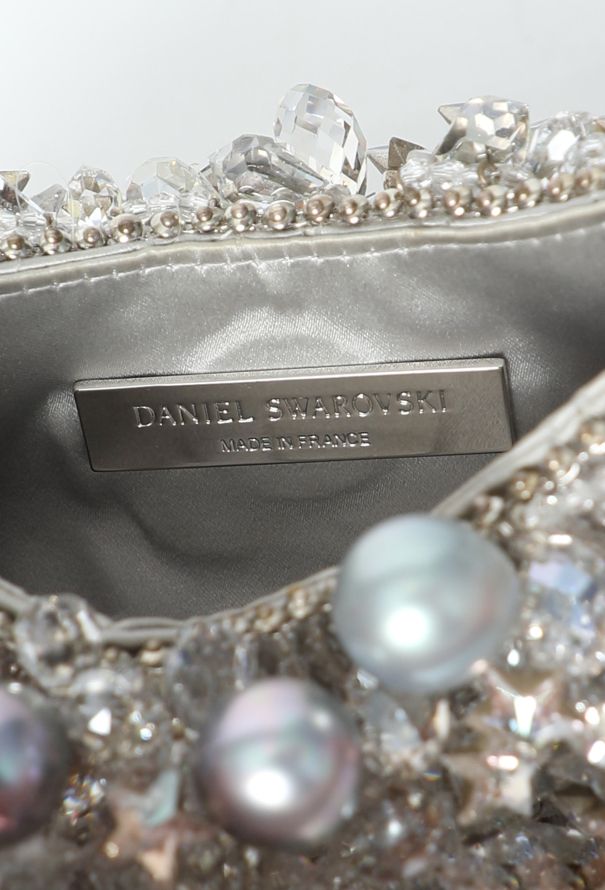 2000s Daniel Swarovski Crystal Evening Chain Clutch - 13