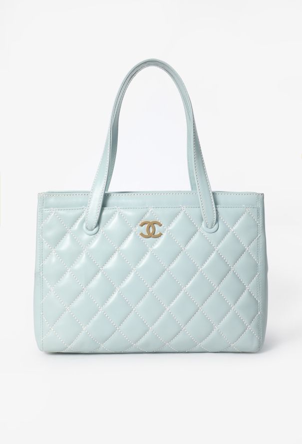 Chanel Vintage Medium Surpiqué Tote Bag - 1