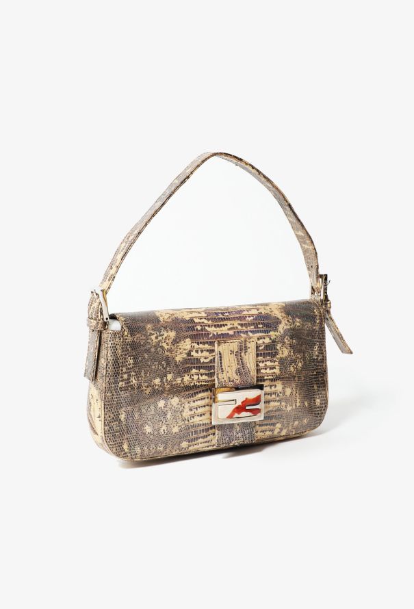 Limited Edition Lizard Baguette Bag, Authentic & Vintage