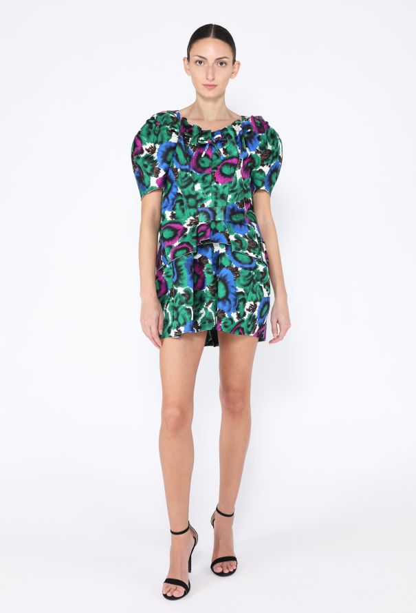 Balenciaga HIGHLY COLLECTOR S/S 2008 Anemone Scuba Dress - 4