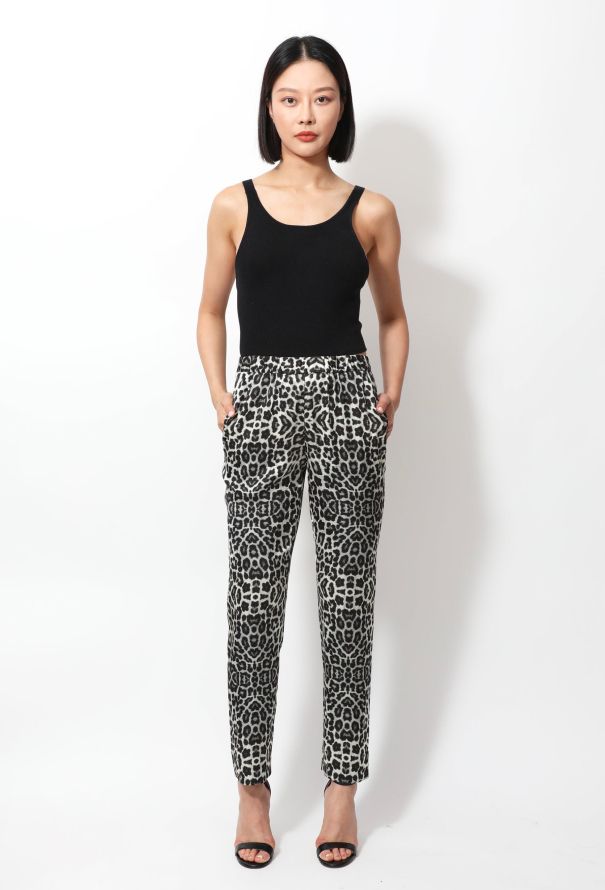 Dries Van Noten Leopard Print Trousers - 2