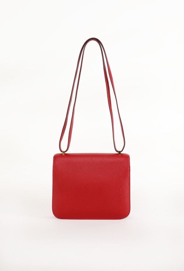 Hermès Mini Constance 18 Epsom Rouge Casaque - 6