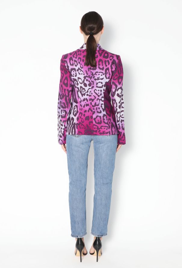 Dior F/W 2004 Ombré Leopard Print Blazer - 6