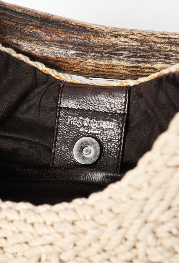 Saint Laurent Rare 2000s Woven Rope Mombasa Bag - 13