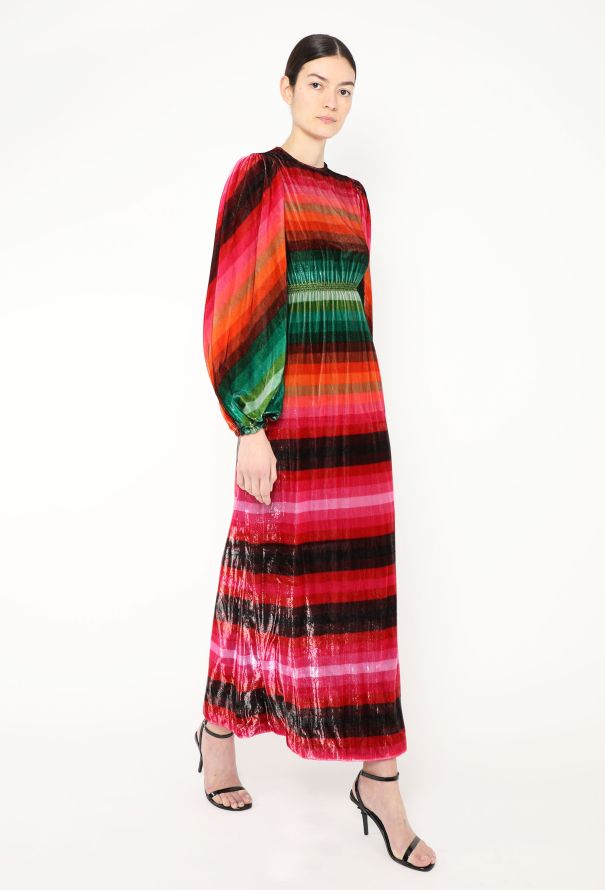 Valentino S/S 2019 Iridescent Velvet Dress - 4 Valentino S/S 2019 Iridescent Velvet Dress - 4