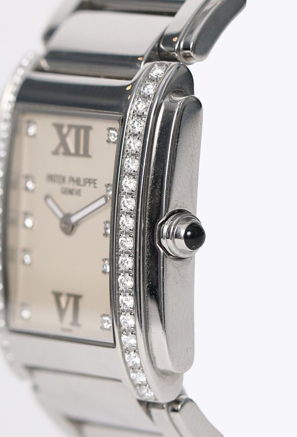 Patek Philippe Vintage Twenty~4 Stainless Steel & Diamond Watch - 6